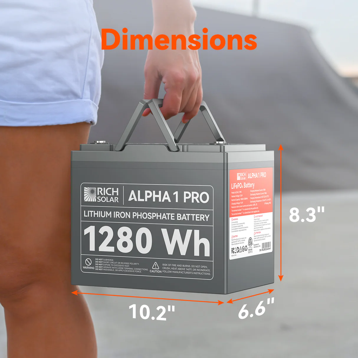 Rich Solar - Alpha 1 Pro | 12V 100Ah LifePO4 Battery