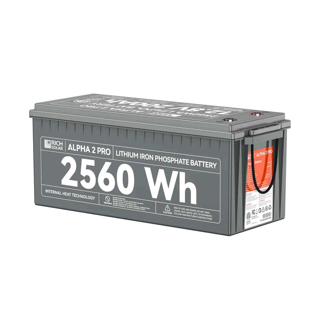 Rich Solar - Alpha 2 Pro| 12V 200Ah LifePO4 Battery