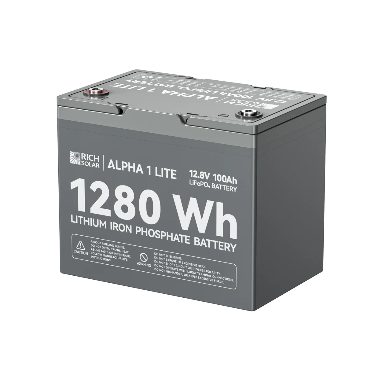 Rich Solar - Alpha 1 Lite | 12V 100Ah LifePO4 Battery
