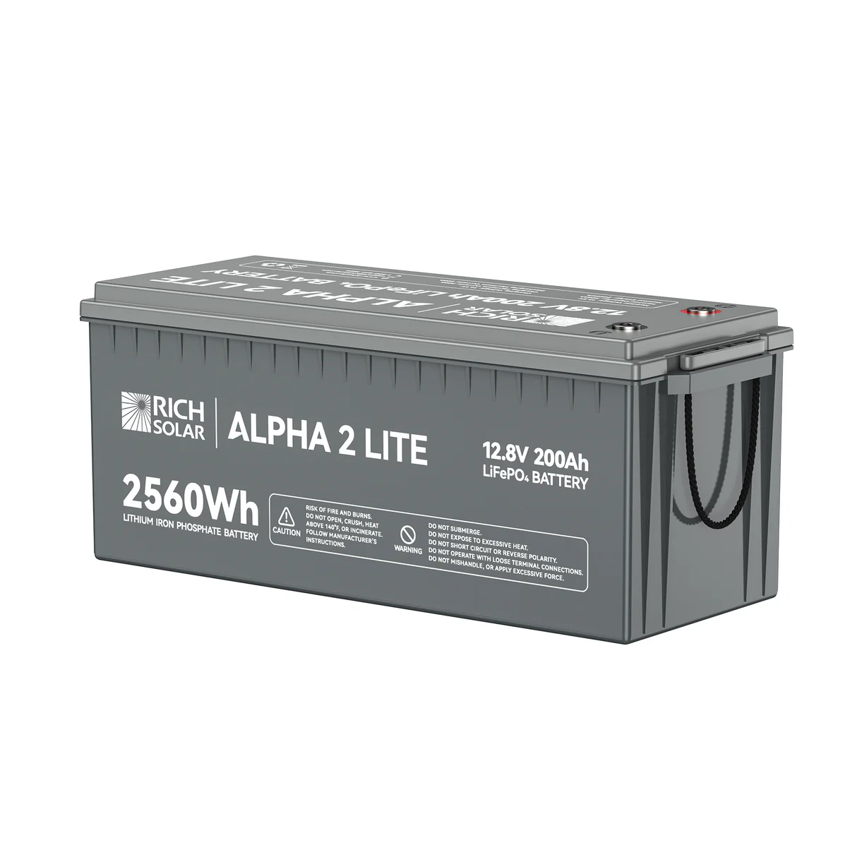 Rich Solar - Alpha 2 Lite | 12V 200Ah LifePO4 Battery
