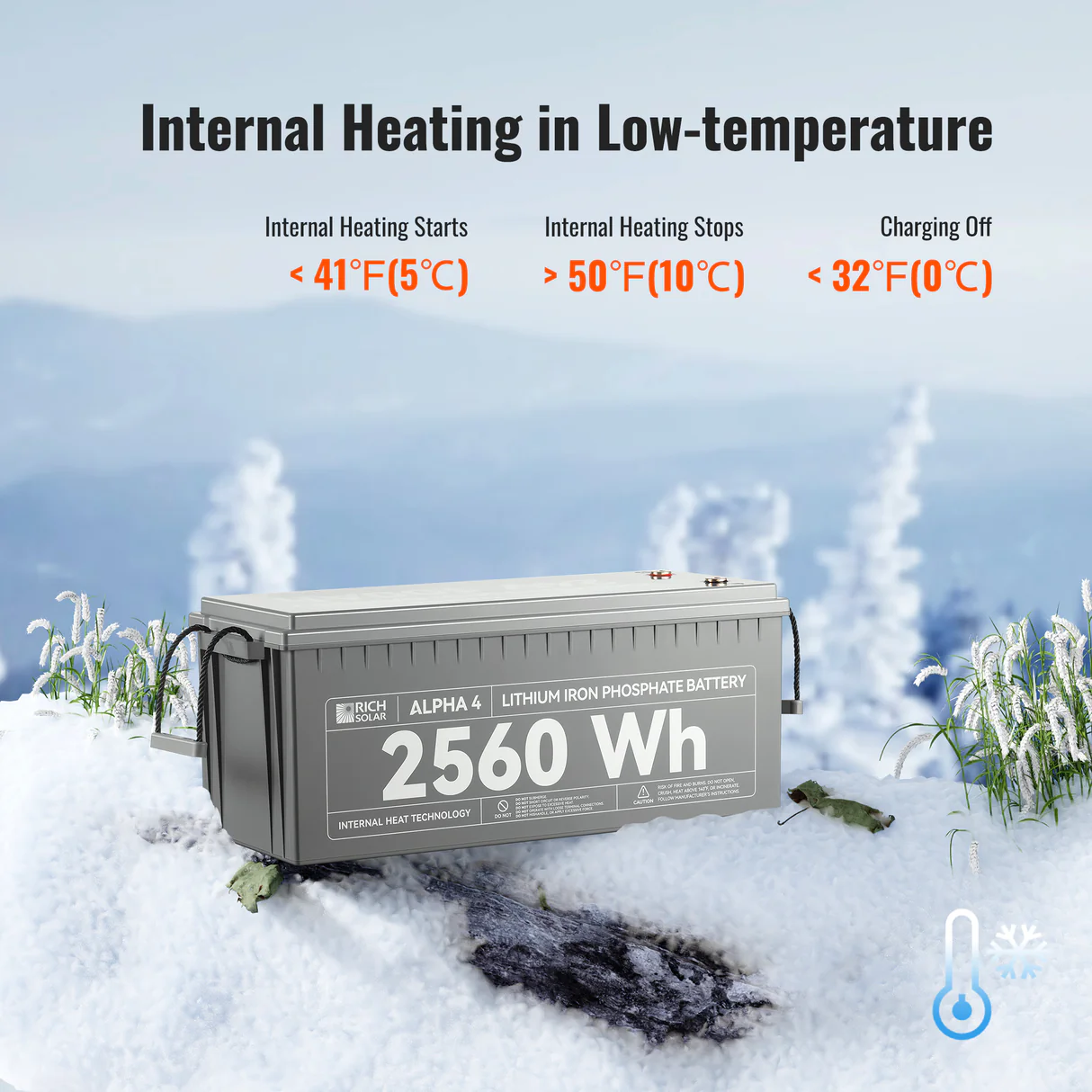 Rich Solar - Alpha 4 | 24V 100Ah LifePO4 Battery
