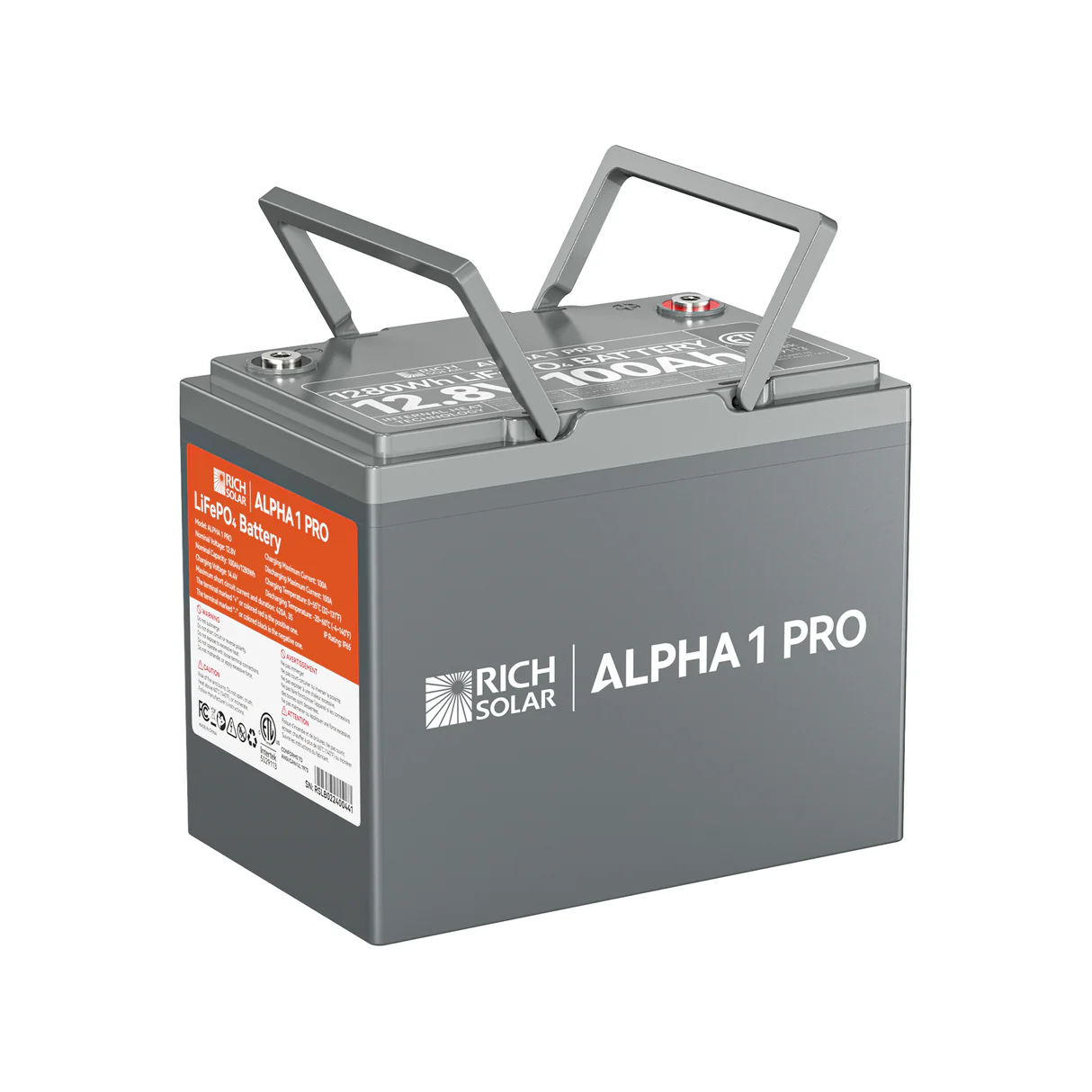 Rich Solar - Alpha 1 Pro | 12V 100Ah LifePO4 Battery