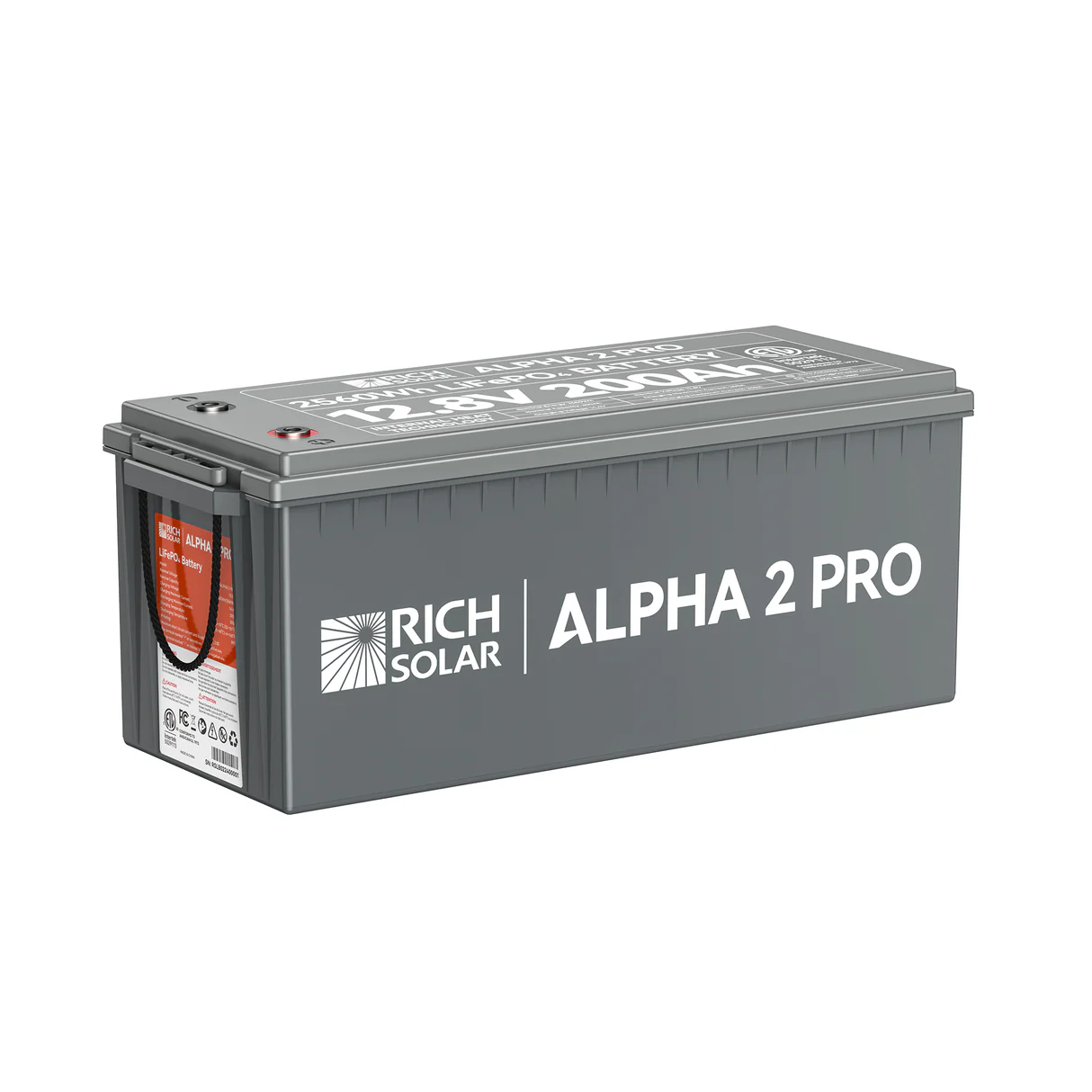 Rich Solar - Alpha 2 Pro| 12V 200Ah LifePO4 Battery