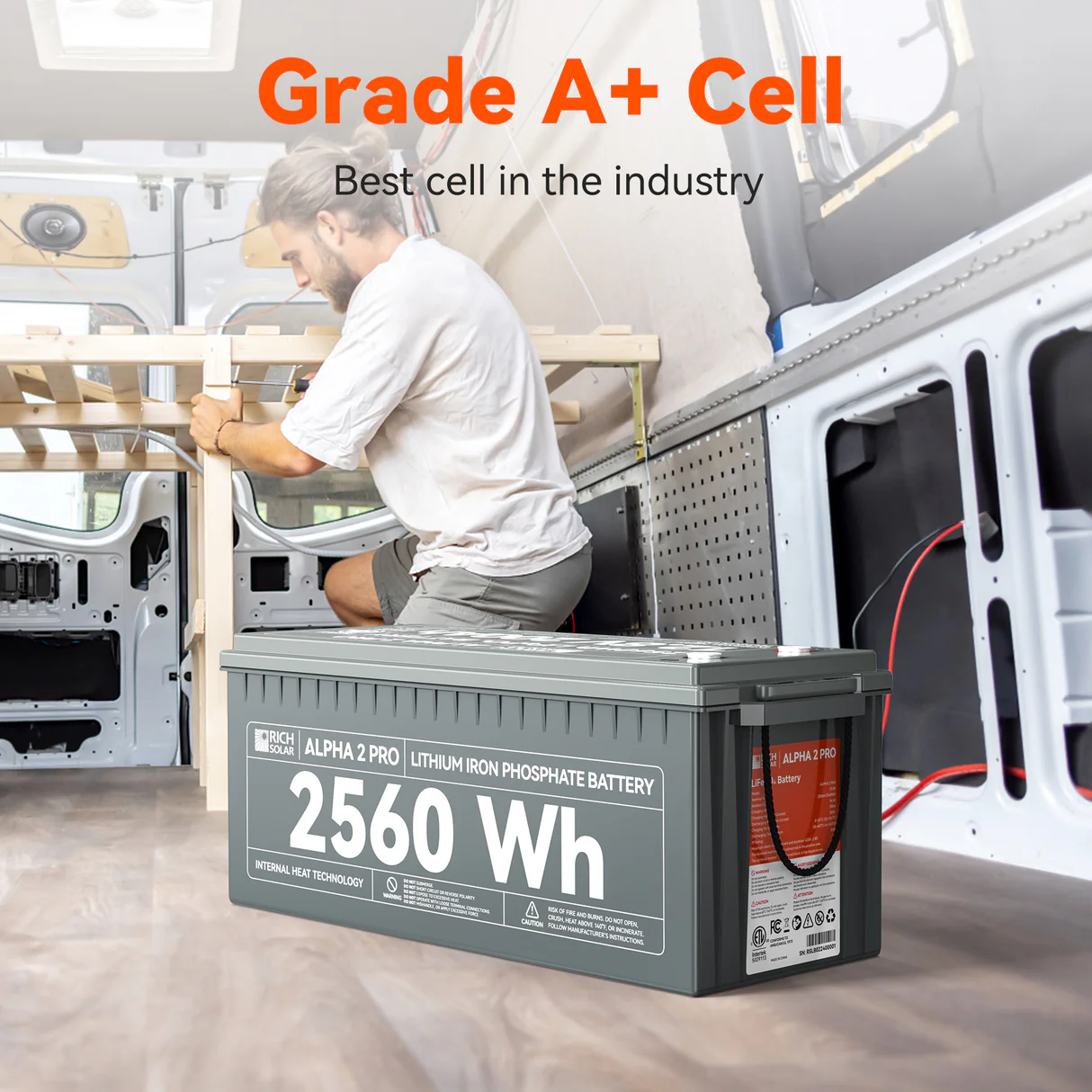 Rich Solar - Alpha 2 Pro| 12V 200Ah LifePO4 Battery