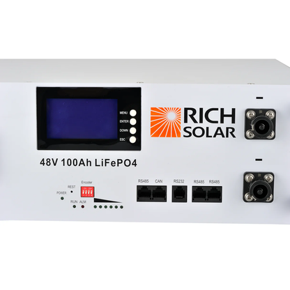 RICH SOLAR - ALPHA 5 | 48V 100Ah LiFePO4 Battery | Premium 48V Server Rack Lithium Battery for Residential, Commercial, Off-Grid | 7,000 Lifetime Cycles | Pre-Order Only