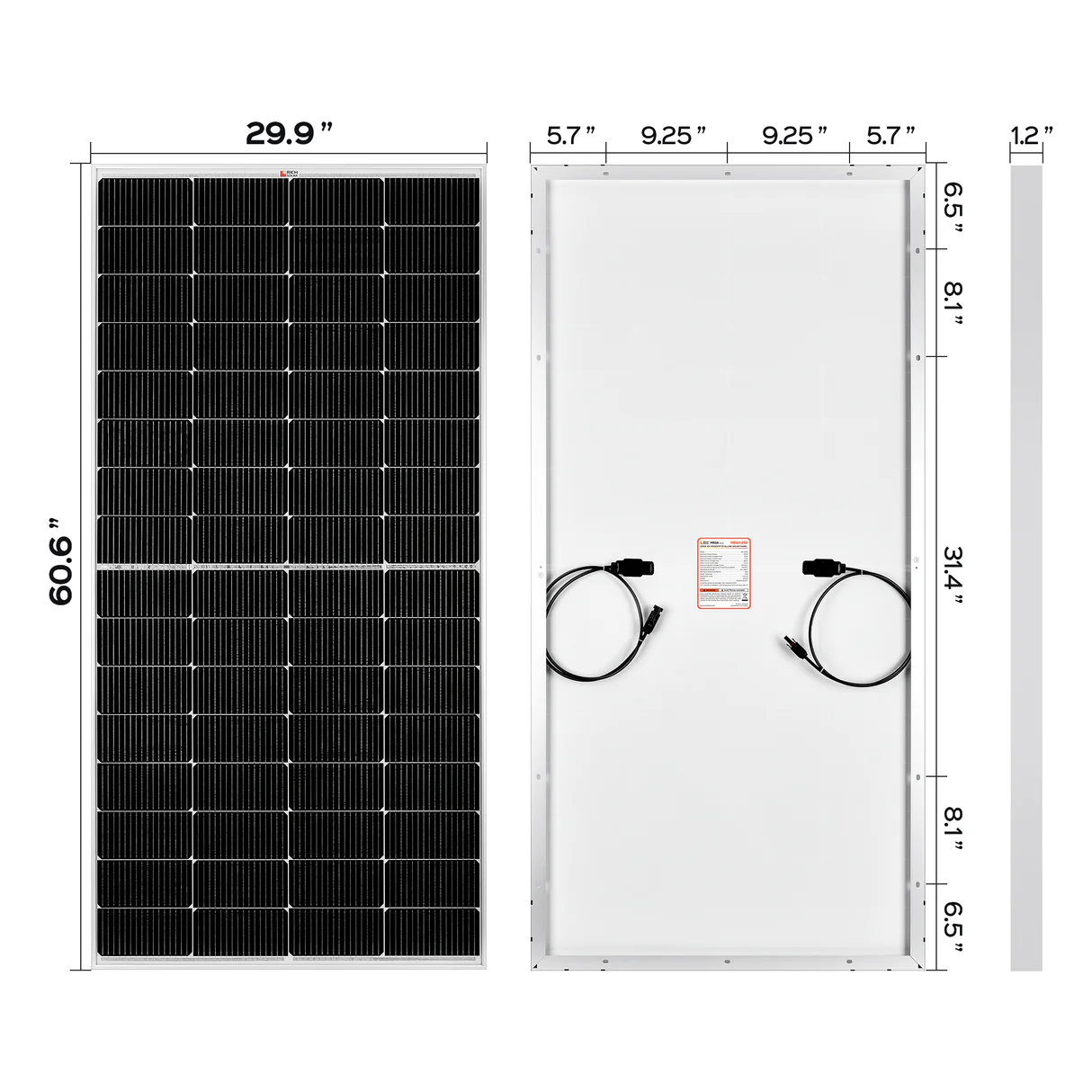 Rich Solar - Mega 250 | 12V 250 Watt Solar Panel