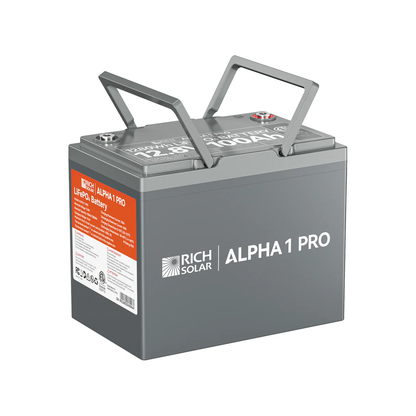 Rich Solar - Alpha 1 Pro | 12V 100Ah LifePO4 Battery